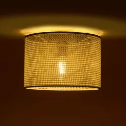 CILIO 203-0150 Μοντέρνο Φωτιστικό Οροφής με Ντουί 1 x E27 AC 220-240V IP20 - Λευκό - Μ30 x Π30 x Υ22cm