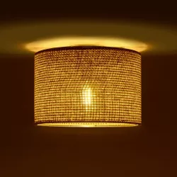 CILIO 203-0151 Μοντέρνο Φωτιστικό Οροφής με Ντουί 1 x E27 AC 220-240V IP20 - Καφέ - Μ30 x Π30 x Υ22cm