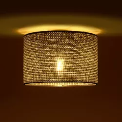 CILIO 203-0152 Μοντέρνο Φωτιστικό Οροφής με Ντουί 1 x E27 AC 220-240V IP20 - Μαύρο - Μ30 x Π30 x Υ22cm