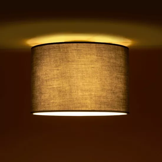 CILIO 203-0153 Μοντέρνο Φωτιστικό Οροφής με Ντουί 1 x E27 AC 220-240V IP20 - Γκρι - Μ30 x Π30 x Υ22cm