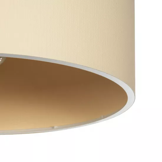 CILIO 203-0154 Μοντέρνο Φωτιστικό Οροφής Καπέλο Μονόφωτο 1 x E27 IP20 Μπεζ Ύφασμα - Μ38 x Π38 x Υ21cm CILIO 203-0154 Μοντέρνο Φωτιστικό Οροφής Καπέλο Μονόφωτο 1 x E27 IP20 Μπεζ Ύφασμα - Μ38 x Π38 x Υ21cm