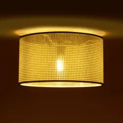 CILIO 203-0155 Μοντέρνο Φωτιστικό Οροφής με Ντουί 1 x E27 AC 220-240V IP20 - Λευκό - Μ38 x Π38 x Υ23cm