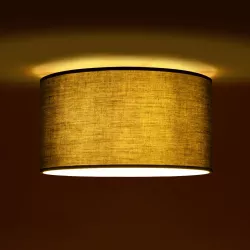 CILIO 203-0158 Μοντέρνο Φωτιστικό Οροφής με Ντουί 1 x E27 AC 220-240V IP20 - Γκρι - Μ38 x Π38 x Υ23cm