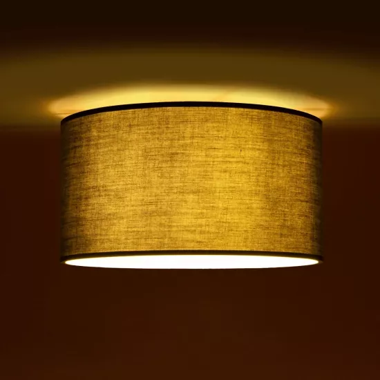 CILIO 203-0158 Μοντέρνο Φωτιστικό Οροφής με Ντουί 1 x E27 AC 220-240V IP20 - Γκρι - Μ38 x Π38 x Υ23cm