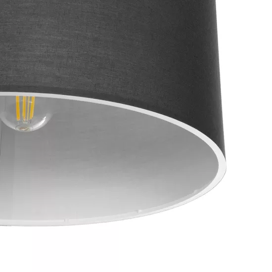 CILIO 203-0158 Μοντέρνο Φωτιστικό Οροφής με Ντουί 1 x E27 AC 220-240V IP20 - Γκρι - Μ38 x Π38 x Υ23cm