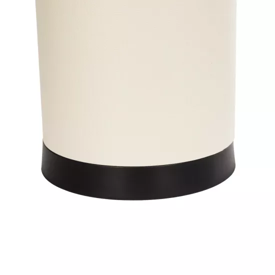 CYLINDER 203-0183 Μοντέρνο Επιτραπέζιο Φωτιστικό Πορτατίφ Μονόφωτο 1 x E27 IP20 Μαύρο Μέταλλο με Λευκό Υφασμα - Μ14 x Π14 x Υ21cm CYLINDER 203-0183 Μοντέρνο Επιτραπέζιο Φωτιστικό Πορτατίφ Μονόφωτο 1 x E27 IP20 Μαύρο Μέταλλο με Λευκό Υφασμα - Μ14 x Π14 x Υ21cm