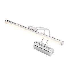 REFINE 203-0187 Μοντέρνο Φωτιστικό Τοίχου - Απλίκα Καθρέπτη Μπάνιου LED 7W 640lm 120° AC 220-240V IP44 Θερμό Λευκό 2700K - Lumileds SMD Chip - Νίκελ Χρώμιο - Μ35 x Π21 x Υ12cm - 2 Χρόνια Εγγύηση