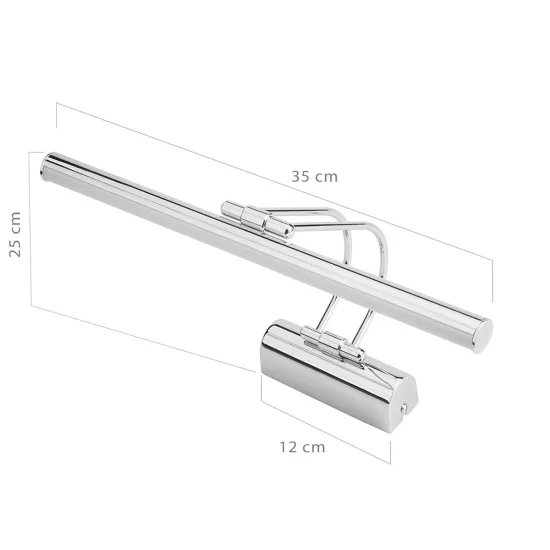 REFINE 203-0187 Φωτιστικό Τοίχου - Απλίκα LED 7W 640lm 120° AC 220-240V IP44 Θερμό Λευκό Χρώμιο - Μ35 x Π25 x Υ9cm - 2 Xρόνια Εγγύηση REFINE 203-0187 Φωτιστικό Τοίχου - Απλίκα LED 7W 640lm 120° AC 220-240V IP44 Θερμό Λευκό Χρώμιο - Μ35 x Π25 x Υ9cm - 2 Xρόνια Εγγύηση