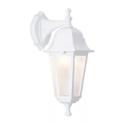 VITRO 203-0201 Vintage Φωτιστικό Τοίχου - Απλίκα με Ντουί 1 x E27 AC 220-240V IP44 - Λευκό - Μ17 x Π20 x Υ36cm