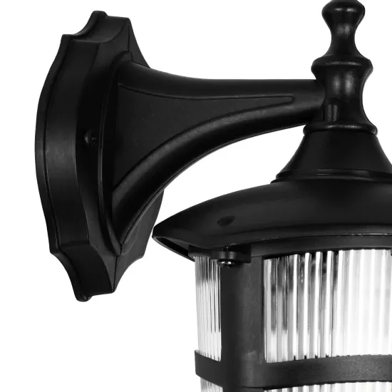 ZARDIN 203-0206 Vintage Επιτοίχιο Φωτιστικό Φαναράκι Μονόφωτο 1 x E27 IP44 Μαύρο Πλαστικό - Μ22 x Π17 x Υ27cm ZARDIN 203-0206 Vintage Επιτοίχιο Φωτιστικό Φαναράκι Μονόφωτο 1 x E27 IP44 Μαύρο Πλαστικό - Μ22 x Π17 x Υ27cm