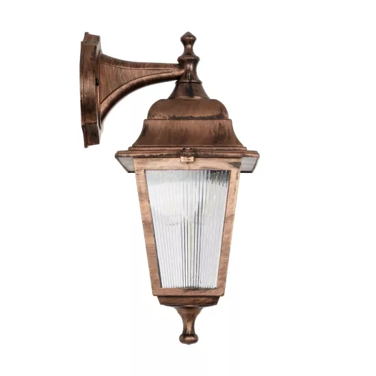SOLME 203-0216 Vintage Επιτοίχιο Φωτιστικό Φαναράκι Μονόφωτο 1 x E27 IP44 Χάλκινο Πλαστικό - Μ19 x Π15 x Υ35cm SOLME 203-0216 Vintage Επιτοίχιο Φωτιστικό Φαναράκι Μονόφωτο 1 x E27 IP44 Χάλκινο Πλαστικό - Μ19 x Π15 x Υ35cm