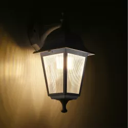 SOLME 203-0221 Vintage Φωτιστικό Τοίχου - Απλίκα με Ντουί 1 x E27 AC 220-240V IP44 - Λευκό - Μ15 x Π20 x Υ35cm