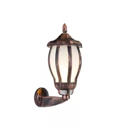 VERDI 203-0233 Vintage Φωτιστικό Τοίχου - Απλίκα με Ντουί 1 x E27 AC 220-240V IP44 - Χάλκινο - Μ18 x Π25 x Υ40cm