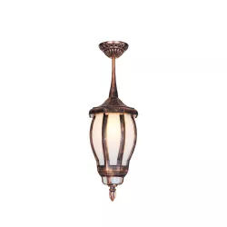 VERDI 203-0234 Vintage Φωτιστικό Οροφής με Ντουί 1 x E27 AC 220-240V IP44 - Χάλκινο - Μ18 x Π18 x Υ33cm