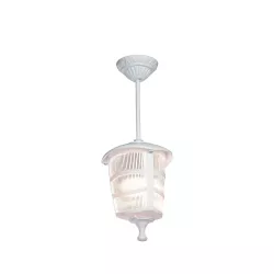 ZARDIN 203-0237 Vintage Φωτιστικό Οροφής με Ντουί 1 x E27 AC 220-240V IP44 - Λευκό - Μ17 x Π17 x Υ22cm