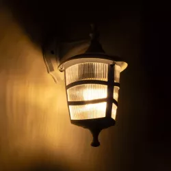 ZARDIN 203-0239 Vintage Φωτιστικό Τοίχου - Απλίκα με Ντουί 1 x E27 AC 220-240V IP44 - Λευκό - Μ17 x Π21 x Υ30cm