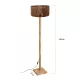HOLZ 203-0252 Μοντέρνο Επιδαπέδιο Φωτιστικό Μονόφωτο 1 x E27 IP20 Μπέζ Ξύλο - Μ30 x Π30 x Y140cm