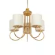 TRITON 203-0254 Vintage Κρεμαστό Φωτιστικό Οροφής με Ντουί 5 x E27 AC 220-240V IP20 - Χρυσό & Μπεζ - Μ50 x Π50 x Υ48cm