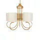 TRITON 203-0254 Vintage Κρεμαστό Φωτιστικό Οροφής με Ντουί 5 x E27 AC 220-240V IP20 - Χρυσό & Μπεζ - Μ50 x Π50 x Υ48cm