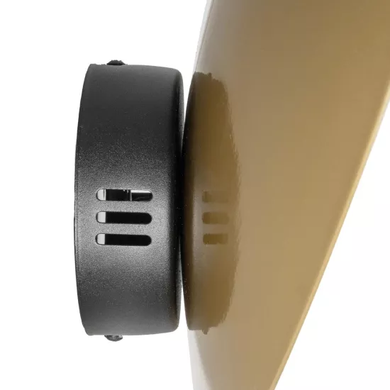 PLATO 203-0278 Vintage Φωτιστικό Τοίχου - Απλίκα με Ντουί 1 x E14 AC 220-240V IP20 - Χρυσό & Λευκό - M40 x Π19 x Υ40cm