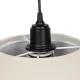 STORM 203-0293 Μοντέρνο Κρεμαστό Φωτιστικό Οροφής με Ντουί 1 x E27 AC 220-240V IP20 - Μαύρο &  Λευκό - Μ50 x Π50 x Υ24cm
