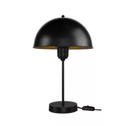 GAZETA 203-0296 Μοντέρνο Επιτραπέζιο Φωτιστικό Πορτατίφ με Ντουί 1 x E27 AC 220-240V IP20 - Μαύρο - Μ25 x Π25 x Υ39cm