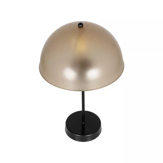 GAZETA 203-0297 Μοντέρνο Επιτραπέζιο Φωτιστικό Πορτατίφ με Ντουί 1 x E27 AC 220-240V IP20 - Μαύρο & Καφέ - Μ25 x Π25 x Υ39cm