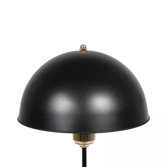 GAZETA 203-0298 Μοντέρνο Επιτραπέζιο Φωτιστικό Πορτατίφ με Ντουί 1 x E27 AC 220-240V IP20 - Μαύρο & Χρυσό - Μ25 x Π25 x Υ39cm