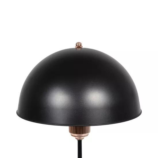 GAZETA 203-0300 Μοντέρνο Επιτραπέζιο Φωτιστικό Πορτατίφ με Ντουί 1 x E27 AC 220-240V IP20 - Μαύρο & Μπρονζέ - Μ25 x Π25 x Υ39cm