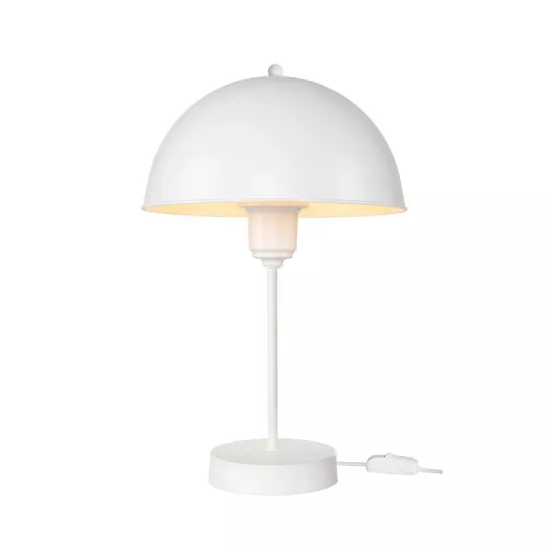 GAZETA 203-0301 Μοντέρνο Επιτραπέζιο Φωτιστικό Πορτατίφ με Ντουί 1 x E27 AC 220-240V IP20 - Λευκό  - Μ25 x Π25 x Υ39cm