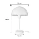 GAZETA 203-0301 Μοντέρνο Επιτραπέζιο Φωτιστικό Πορτατίφ με Ντουί 1 x E27 AC 220-240V IP20 - Λευκό  - Μ25 x Π25 x Υ39cm