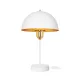 GAZETA 203-0302 Μοντέρνο Επιτραπέζιο Φωτιστικό Πορτατίφ με Ντουί 1 x E27 AC 220-240V IP20 - Λευκό & Χρυσό  - Μ25 x Π25 x Υ39cm