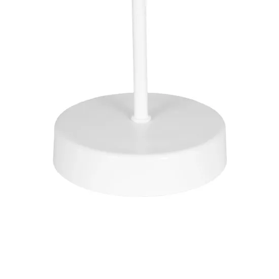 GAZETA 203-0302 Μοντέρνο Επιτραπέζιο Φωτιστικό Πορτατίφ με Ντουί 1 x E27 AC 220-240V IP20 - Λευκό & Χρυσό  - Μ25 x Π25 x Υ39cm