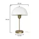 GAZETA 203-0303 Μοντέρνο Επιτραπέζιο Φωτιστικό Πορτατίφ με Ντουί 1 x E27 AC 220-240V IP20 - Λευκό & Μπρονζέ  - Μ25 x Π25 x Υ39cm