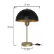 GAZETA 203-0305 Μοντέρνο Επιτραπέζιο Φωτιστικό Πορτατίφ με Ντουί 1 x E27 AC 220-240V IP20 - Μαύρο & Χρυσό - Μ25 x Π25 x Υ39cm