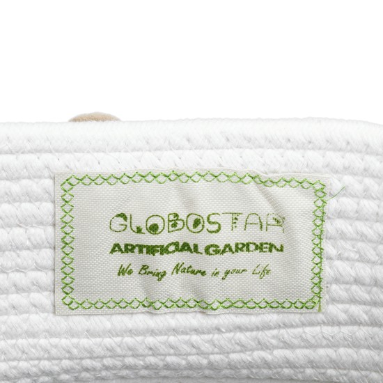Artificial Garden KYTHNOS 20314 Διακοσμητικό Πλεκτό Καλάθι - Κασπώ Γλάστρα - Flower Pot Γκρι με Λευκό Φ29cm x Υ28cm Artificial Garden KYTHNOS 20314 Διακοσμητικό Πλεκτό Καλάθι - Κασπώ Γλάστρα - Flower Pot Γκρι με Λευκό Φ29cm x Υ28cm
