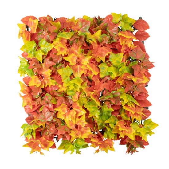 Artificial Garden AUTUMN MAPLE 20349 Τεχνητό Διακοσμητικό Πάνελ Φυλλωσιάς - Κάθετος Κήπος σύνθεση Φθινοπωρινός Σφένδαμος Μ50 x Π50 x Υ10cm