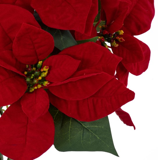 Artificial Garden CHRISTMASS FLOWER EUPHORBIA 20365 Τεχνητό Διακοσμητικό Χριστουγεννιάτικο Λουλούδι Αλεξανδρινό Υ49cm