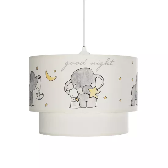 ELEPHANT 204-0002 Παιδικό Κρεμαστό Φωτιστικό Φιγούρα Μονόφωτο 1 x E27 IP20 Λευκό Ύφασμα - Μ30 x Π30 x Υ70cm ELEPHANT 204-0002 Παιδικό Κρεμαστό Φωτιστικό Φιγούρα Μονόφωτο 1 x E27 IP20 Λευκό Ύφασμα - Μ30 x Π30 x Υ70cm