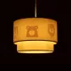 BEAR 204-0003 Παιδικό Κρεμαστό Φωτιστικό Φιγούρα Μονόφωτο 1 x E27 IP20 Λευκό Ύφασμα - Μ30 x Π30 x Υ70cm