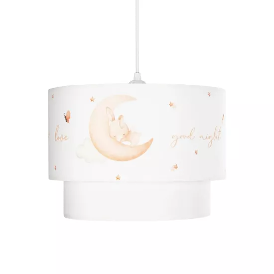 MOON 204-0011 Παιδικό Κρεμαστό Φωτιστικό Οροφής με Ντουί 1 x E27 AC 220-240V IP20 - Πολύχρωμο - Μ30 x Π30 x Υ24cm