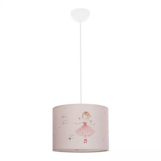 BALLERINA 204-0015 Παιδικό Κρεμαστό Φωτιστικό Φιγούρα Μονόφωτο 1 x E27 IP20 Ροζ Ύφασμα - Μ28 x Π28 x Υ24cm BALLERINA 204-0015 Παιδικό Κρεμαστό Φωτιστικό Φιγούρα Μονόφωτο 1 x E27 IP20 Ροζ Ύφασμα - Μ28 x Π28 x Υ24cm