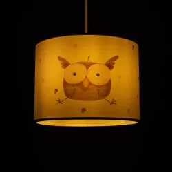 OWL 204-0017 Παιδικό Κρεμαστό Φωτιστικό Οροφής με Ντουί 1 x E27 AC 220-240V IP20 - Πολύχρωμο - Μ28 x Π28 x Υ24cm