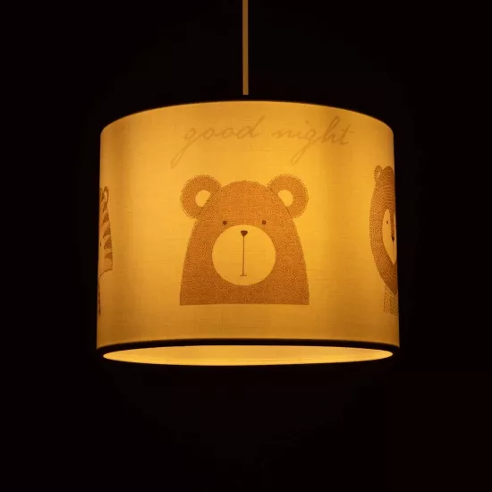 BEAR 204-0018 Παιδικό Κρεμαστό Φωτιστικό Φιγούρα Μονόφωτο 1 x E27 IP20 Λευκό Ύφασμα - Μ28 x Π28 x Υ70cm BEAR 204-0018 Παιδικό Κρεμαστό Φωτιστικό Φιγούρα Μονόφωτο 1 x E27 IP20 Λευκό Ύφασμα - Μ28 x Π28 x Υ70cm