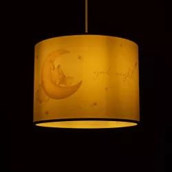 MOON 204-0019 Παιδικό Κρεμαστό Φωτιστικό Οροφής με Ντουί 1 x E27 AC 220-240V IP20 - Πολύχρωμο - Μ28 x Π28 x Υ24cm