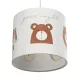 BEAR 204-0021 Παιδικό Κρεμαστό Φωτιστικό Φιγούρα Μονόφωτο 1 x E27 IP20 Λευκό Ύφασμα - Μ24 x Π24 x Υ70cm
