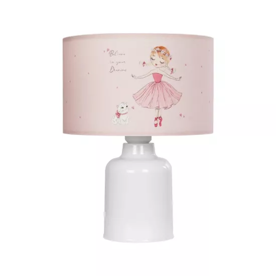 BALLERINA 204-0029 Παιδικό Eπιτραπέζιο Φωτιστικό Πορτατίφ Μονόφωτο 1 x E27 IP20 Πολύχρωμο Ύφασμα με Λευκό Πλαστικό - Μ24 x Π24 x Υ32cm BALLERINA 204-0029 Παιδικό Eπιτραπέζιο Φωτιστικό Πορτατίφ Μονόφωτο 1 x E27 IP20 Πολύχρωμο Ύφασμα με Λευκό Πλαστικό - Μ24 x Π24 x Υ32cm