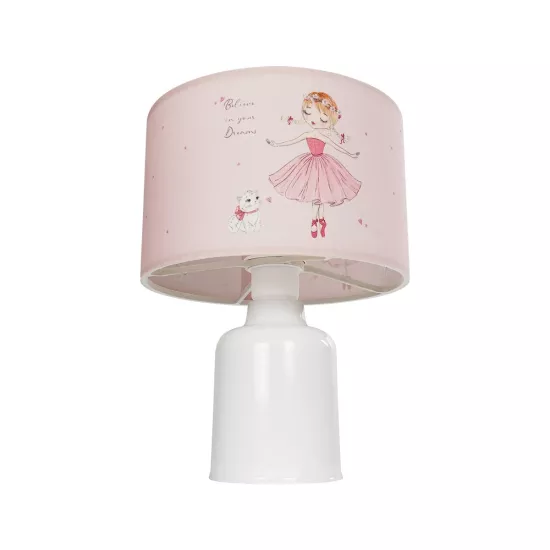 BALLERINA 204-0029 Παιδικό Eπιτραπέζιο Φωτιστικό Πορτατίφ Μονόφωτο 1 x E27 IP20 Πολύχρωμο Ύφασμα με Λευκό Πλαστικό - Μ24 x Π24 x Υ32cm BALLERINA 204-0029 Παιδικό Eπιτραπέζιο Φωτιστικό Πορτατίφ Μονόφωτο 1 x E27 IP20 Πολύχρωμο Ύφασμα με Λευκό Πλαστικό - Μ24 x Π24 x Υ32cm