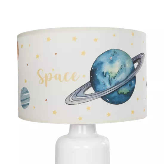 SATURN 204-0030 Παιδικό Eπιτραπέζιο Φωτιστικό Πορτατίφ Μονόφωτο 1 x E27 IP20 Πολύχρωμο Ύφασμα με Λευκό Πλαστικό - Μ24 x Π24 x Υ32cm SATURN 204-0030 Παιδικό Eπιτραπέζιο Φωτιστικό Πορτατίφ Μονόφωτο 1 x E27 IP20 Πολύχρωμο Ύφασμα με Λευκό Πλαστικό - Μ24 x Π24 x Υ32cm
