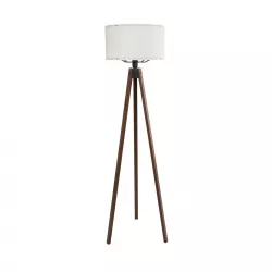 SAGA 204-0031 Μοντέρνο Επιδαπέδιο Φωτιστικό με Ντουί 1 x E27 AC 220-240V IP20 - Καφέ & Μπεζ - Μ38 x Π38 x Υ140cm